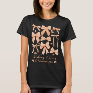 Camiseta Câncer de rim de Arco de laranja estético coquete