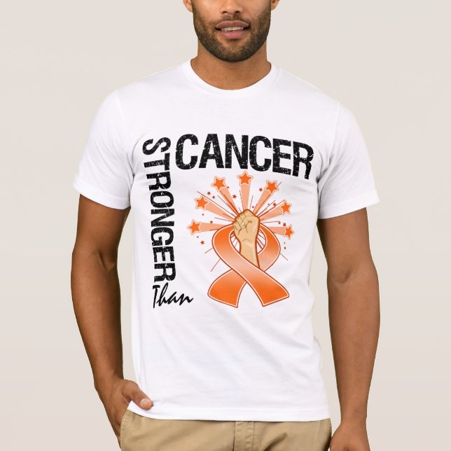 Camiseta Câncer de rim - Mais Forte Que O Cancer2 (Frente)