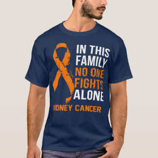 Camiseta Cancer de rim Ninguém Luta Sozinha Esperança F
