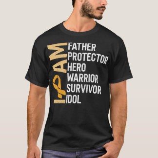 Camiseta Cancer de rim Sou Padre Herói Guerreiro S