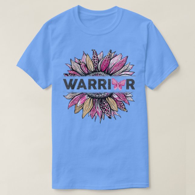 Camiseta Cancer de sensibilização para o Cancer de girassol (Frente do Design)