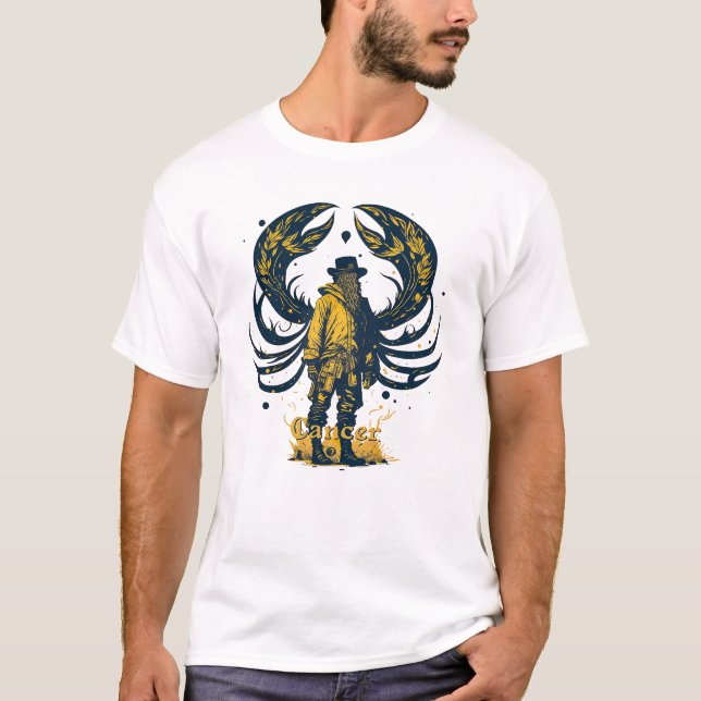 Camiseta Cancer de signos do horóscopo (Frente)