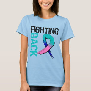 Camiseta Cancer de tiróide que luta para trás