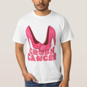 Camiseta Cancer do esmagamento com estiletes