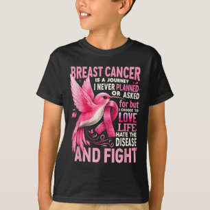 Camiseta Cancer É Uma Viagem Que Eu Nunca Planejei Cancer D