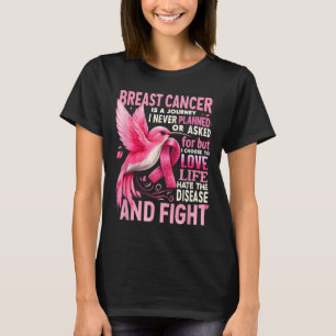 Camiseta Cancer É Uma Viagem Que Eu Nunca Planejei Cancer D