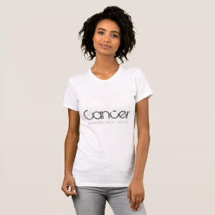 Camiseta cancer em branco