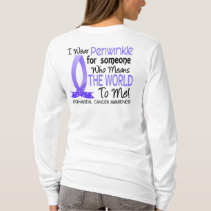 Camiseta Cancer esofágico da esperança da força da fé d