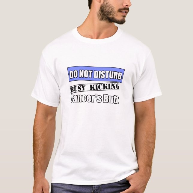 Camiseta Cancer Esofágico Não Incomodar Bumbum (Frente)