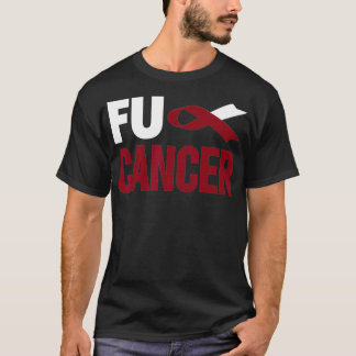 Camiseta Cancer Fu T Cancer Da Garganta Fu Necrose Oral Da
