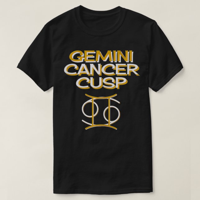 Camiseta Cancer Gemini Cusp  (Frente do Design)