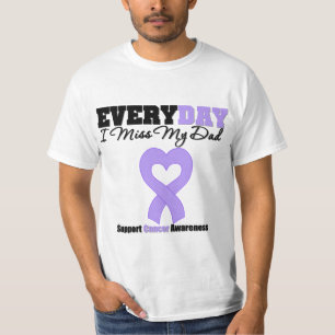 Camiseta Cancer Geral Todo Dia Eu Sinto Falta Do Meu Pai