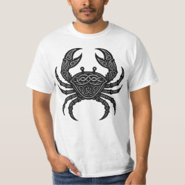 Camiseta Cancer — Haunted Ink Zodiac Crab T‑Shirt