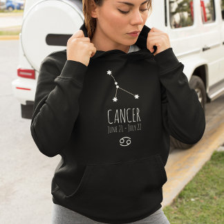 Camiseta Cancer | Hoodie (constelação) Zodiaca personalizad