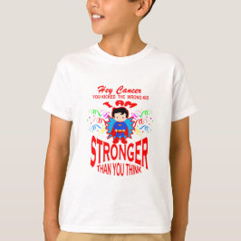 Camiseta câncer infantil-mais forte que o câncer