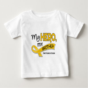 Camiseta Cancer infantil MEU HERÓI MEU IRMÃO 42