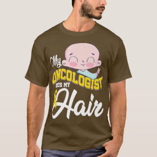 Camiseta Cancer Infantil Meu Oncologista Faz Minha Fita De