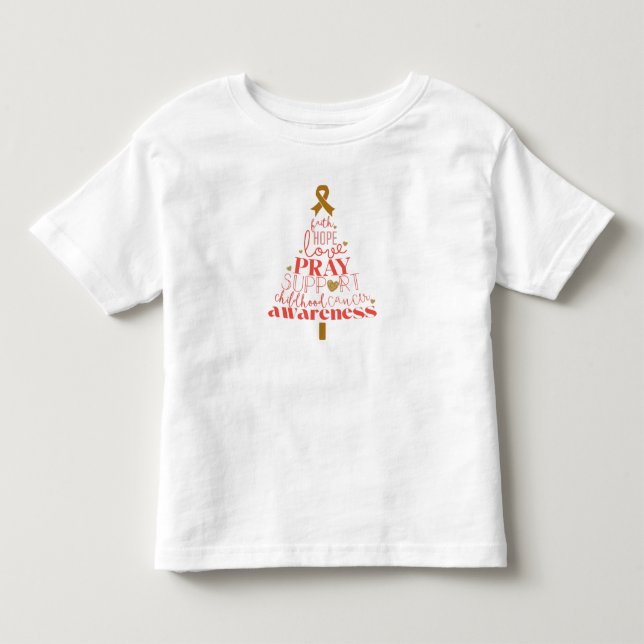 Camiseta cancer infantil Tree Toddler (Frente)