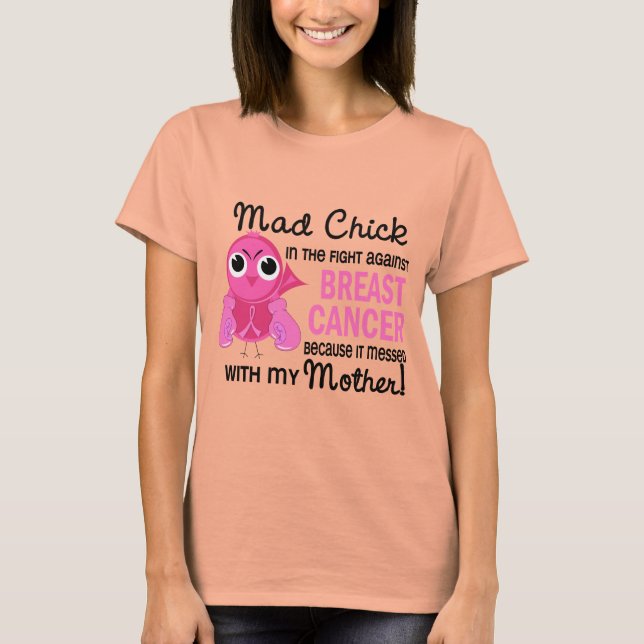 Camiseta Cancer Mãe de Pintinho 2 Louco (Frente)