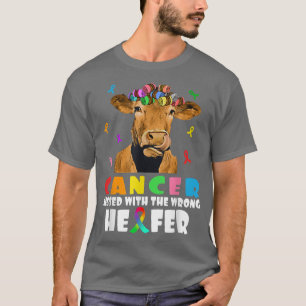 Camiseta Cancer Mensado Com A Luta Errada Da Vaca De Heifer