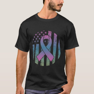 Camiseta Cancer Metastático da Mama no Bolso de Bandeira Am