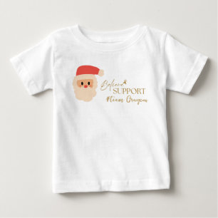 Camiseta cancer. Natal Personalizado #nome do time Baby T-S
