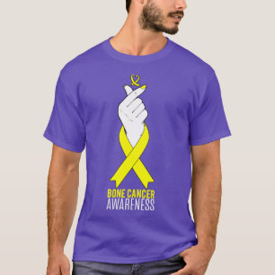 Camiseta Cancer ósseo Sensibilização Kpop Dedo Dedo Present