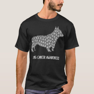 Camiseta Cancer Pulmonar Consciência Branca Sobrevivência d