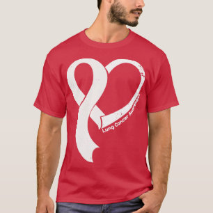 Camiseta Cancer pulmonar consciência esperança amor friso d