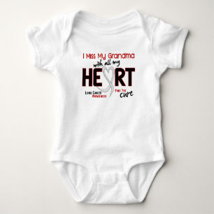 Camiseta Câncer pulmonar mim senhorita Meu Avó