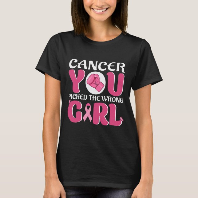 Camiseta Cancer Que Você Pegou A Garota Errada  (Frente)