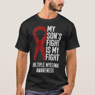 Camiseta Cancer Sanguíneo A Luta do Meu Filho É A Minha Lut