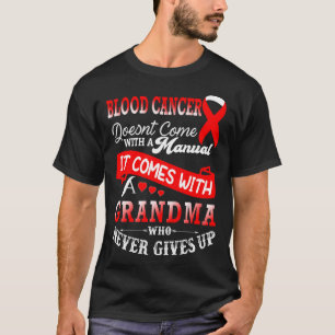Camiseta Cancer Sanguíneo Sensibilização Friso Vermelho Apo
