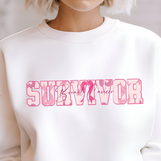 Camiseta Cancer survivor, breast cancer support sweater (Criador carregado)