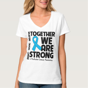 Camiseta Cancer Testicular junto nós somos v2 fortes