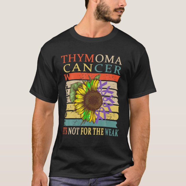 Camiseta Cancer Thymoma Guerreiro Thymoma Cancer Sensibiliz (Frente)