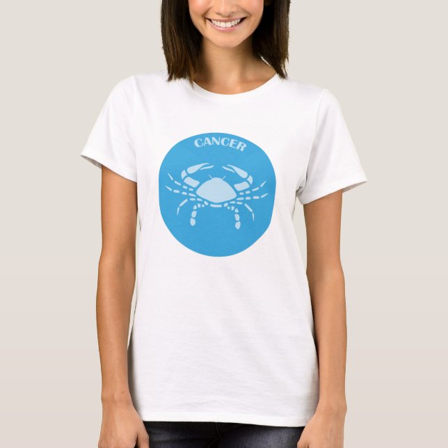 Camiseta Cancer, Zodiac Sign, Horoscope, Astrology (Frente)