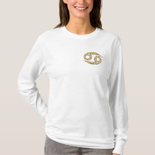 Camiseta Cancer Zodiac - Tribal Dourado