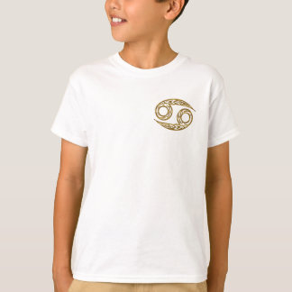 Camiseta Cancer Zodiac - Tribal Dourado