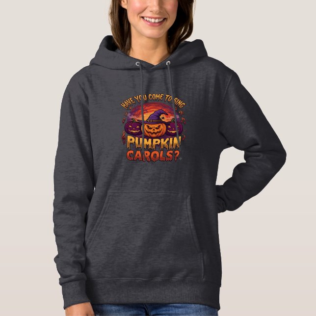 Camiseta Canções de Abóbora Natal Abóboras de Halloween Cha (Frente)