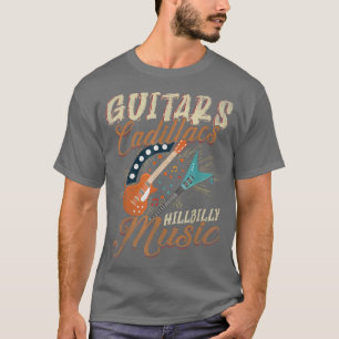 Camiseta Canções de Guitars Cadillacs Hillbilly MusicCountr