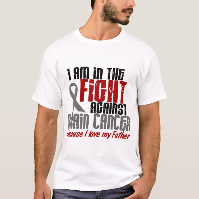 Camiseta Cancro cerebral no pai da LUTA 1 (Frente)