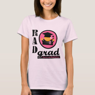 Camiseta CANCRO DA MAMA do formando da radiação