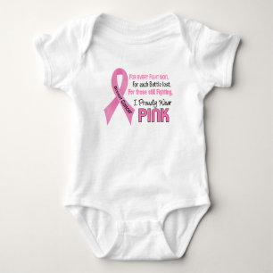 Camiseta Cancro da mama eu visto orgulhosa o rosa 1