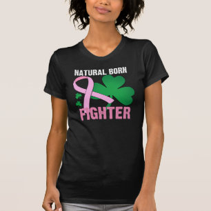Camiseta Cancro da mama nascido natural do Dia de São