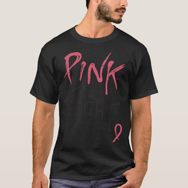 Camiseta Cancro da mama R da luta do rosa da consciência do (Frente)