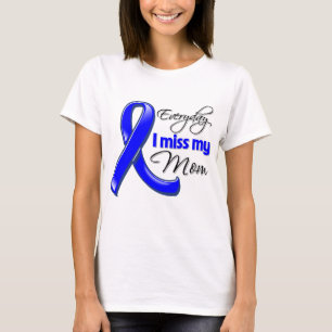 Camiseta Cancro do cólon diário da senhorita Meu Mamã de