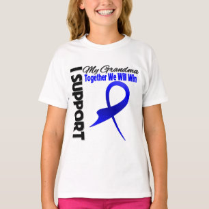 Camiseta Cancro do cólon eu apoio minha avó
