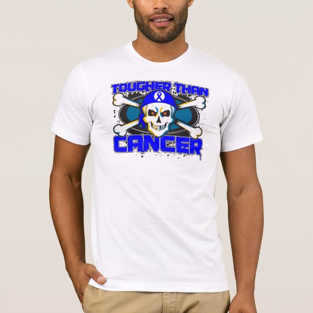 Camiseta Cancro do cólon mais resistente do que o crânio do (Frente)