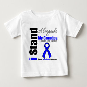 Camiseta Cancro do cólon que eu estou ao lado de meu vovô